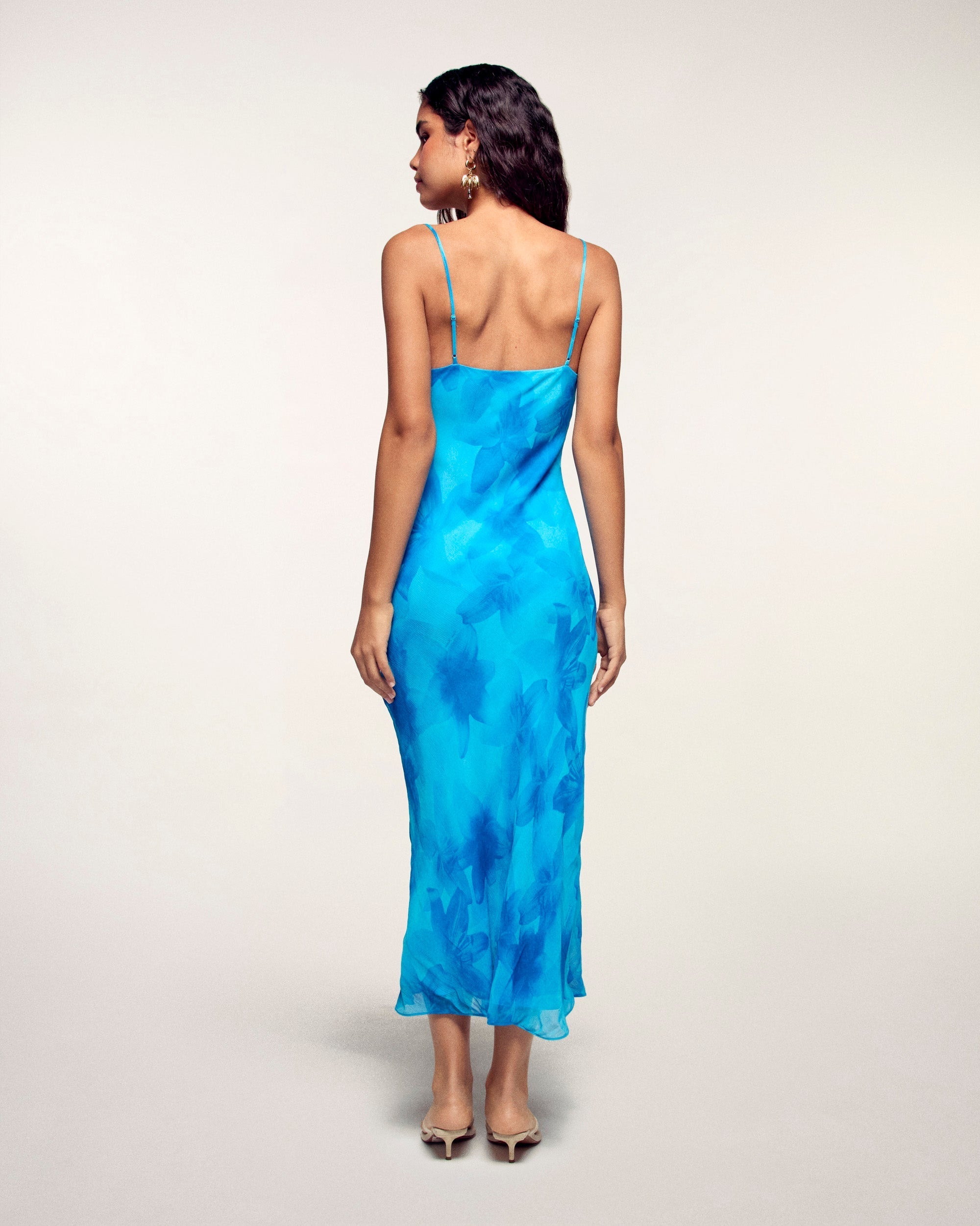 Vestido Largo de Tirantes - Tropical Bloom Lily