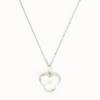 Pendentif "Fleur Nacrée" Diamants 0,09/31 & Nacre