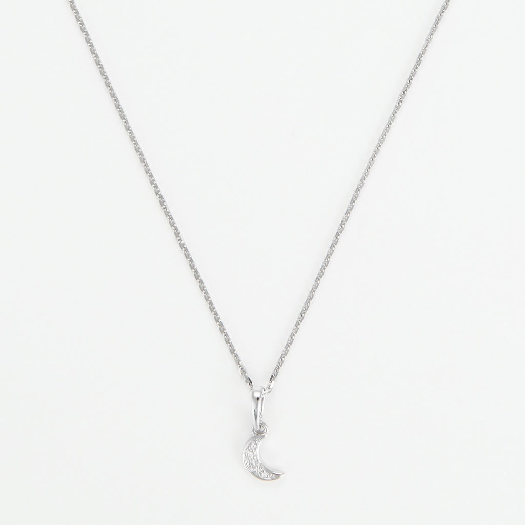 Colgante "Diamond Moon" Diamantes 0.01/5 - Oro blanco