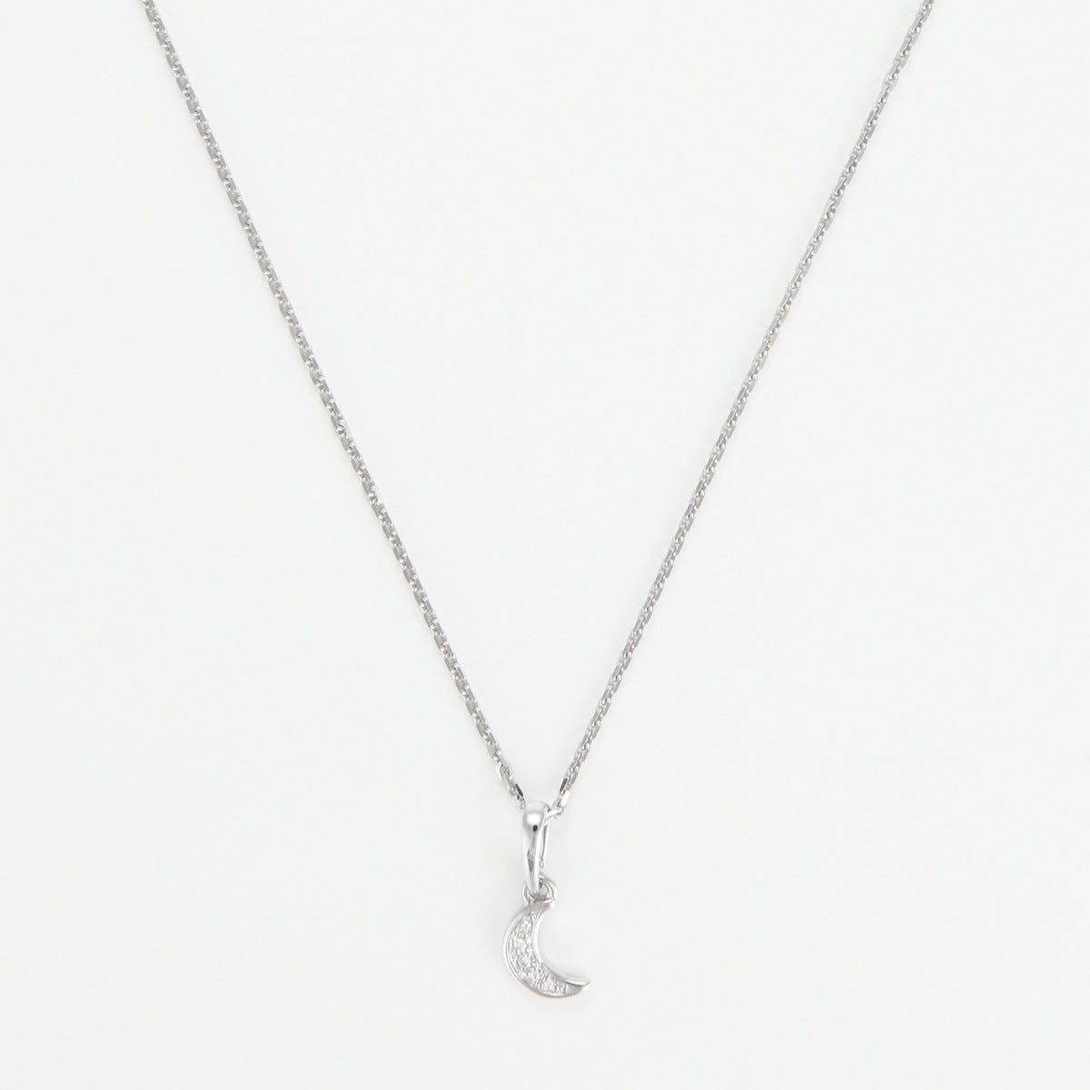 Colgante "Diamond Moon" Diamantes 0.01/5 - Oro blanco