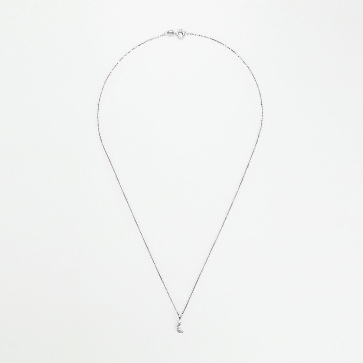 Colgante "Diamond Moon" Diamantes 0.01/5 - Oro blanco