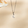 Colgante "Diamond Moon" Diamantes 0.01/5 - Oro blanco