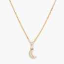 Pendentif "Diamond Moon" Diamants 0,01/5 - Or Jaune