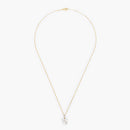 Pendentif "Tradescantia" Diamants 0,04/12 Et Nacre Blanche