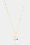 "Cheina" Pendant D0.04/7 Am0.12/1 Mop1.01/1 P1.68/1 - Yellow Gold