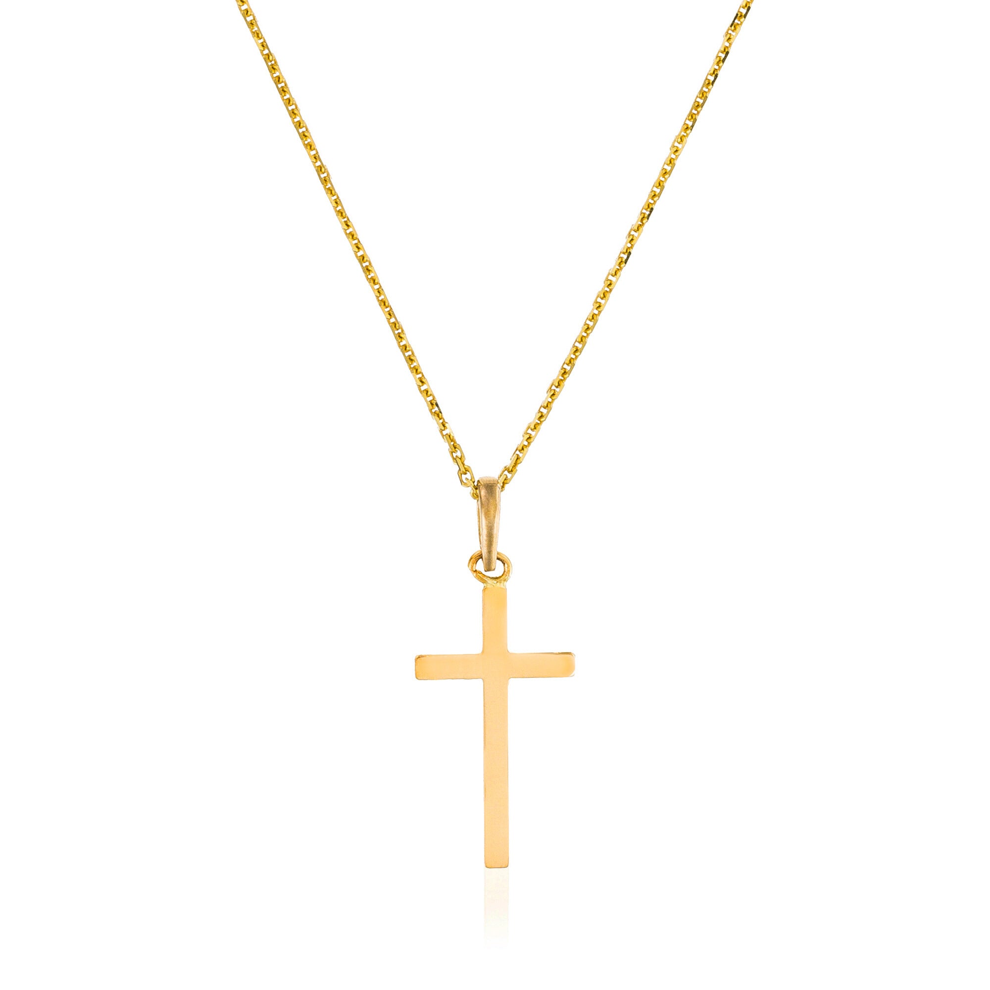 Colgante "Croix Croyance" - Oro Amarillo 375/1000