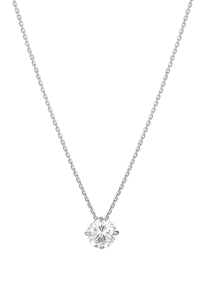Pendentif "Splendeur" - Or Blanc 375/1000 Et Zirconium