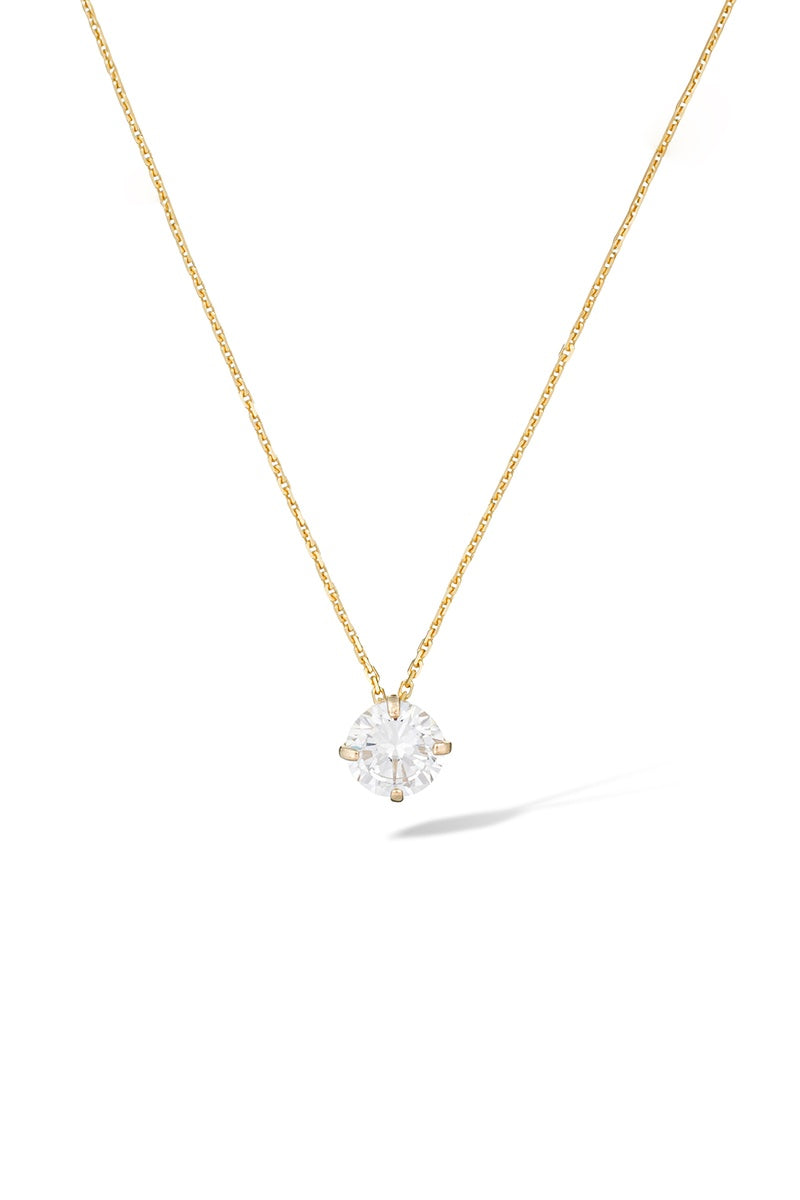 "Splendeur" Pendant Yellow Gold 375/1000 And Zirconium