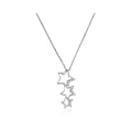 “Constellation” Pendant 375/1000 White Gold And Zirconium