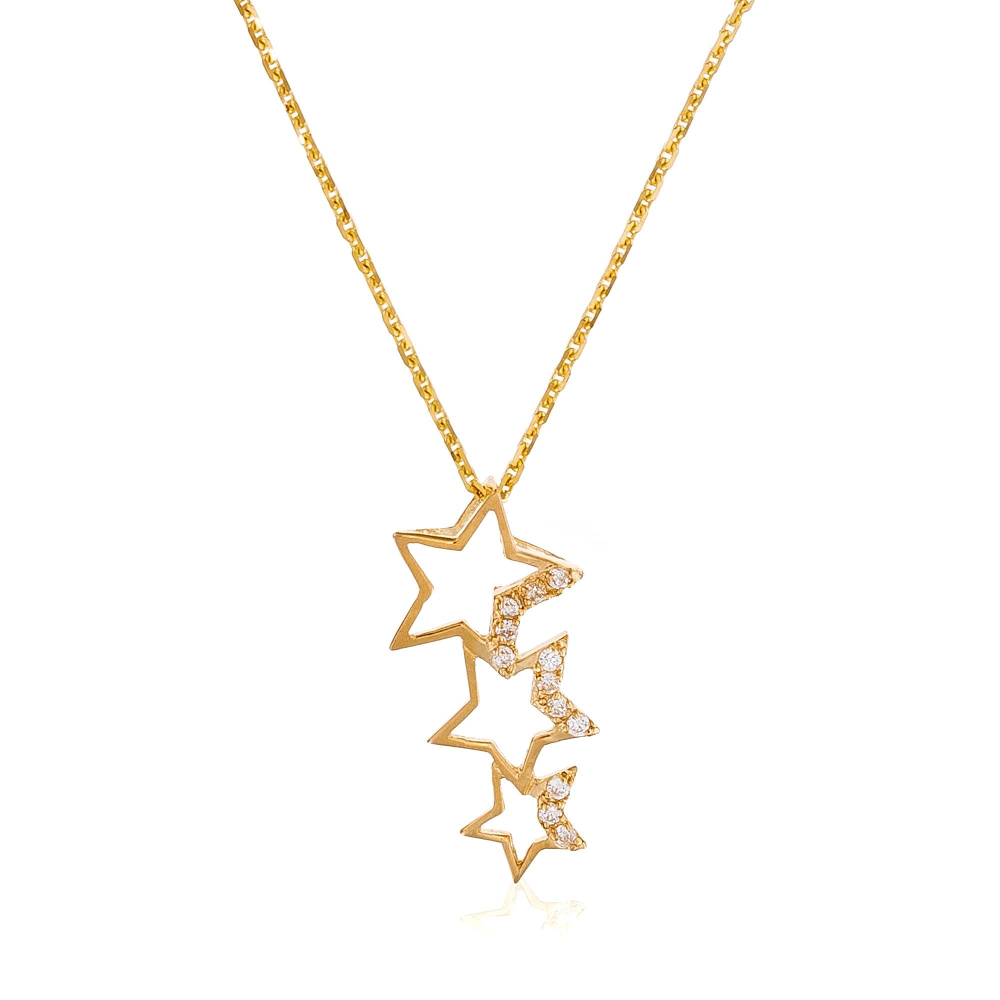 Pendentif "Constellation" - Or Jaune 375/1000 Et Zirconium