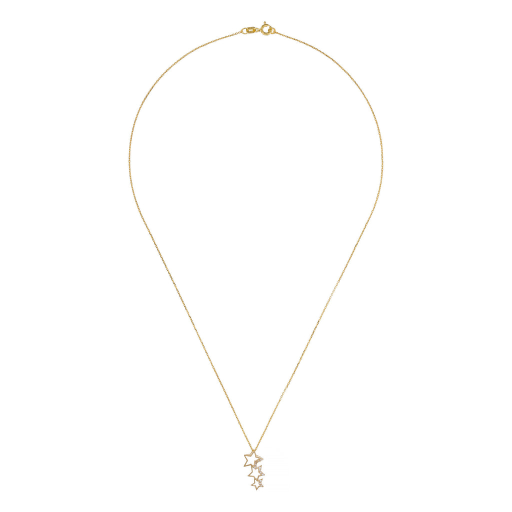 Pendentif "Constellation" - Or Jaune 375/1000 Et Zirconium