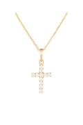 “Truth Cross” Pendant 375/1000 Yellow Gold And Zirconium