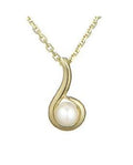 “Ambiente” Pendant 375/1000 Yellow Gold White Pearl
