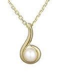 “Ambiente” Pendant 375/1000 Yellow Gold White Pearl