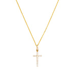 Pendentif "Croix Promise" - Or Jaune 375/1000 Et Zirconium