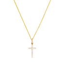 Pendentif "Croix Promise" - Or Jaune 375/1000 Et Zirconium