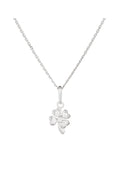 “Little Clover” Pendant 375/1000 White Gold And Zirconium