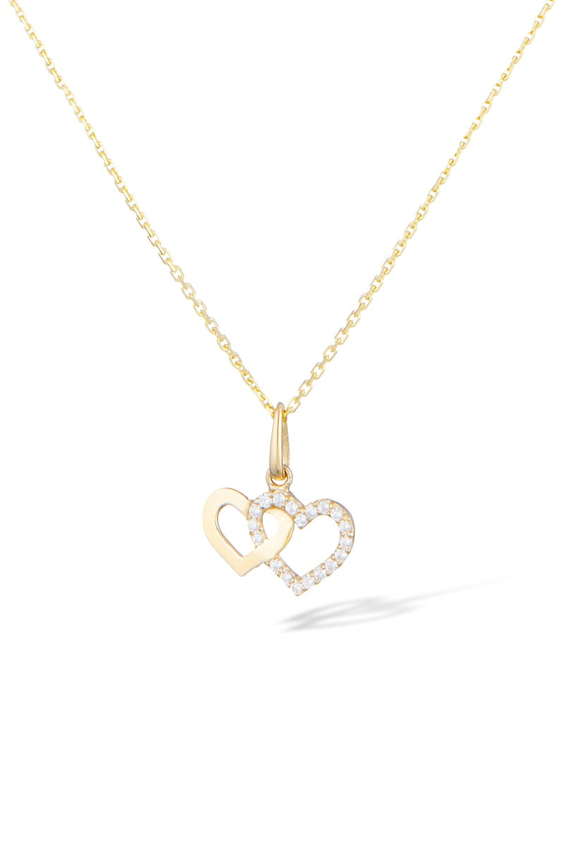 Anhänger "Enlace Moi" 375er Gelbgold und Zirkonia