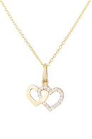 Pendentif "Enlace Moi" Or Jaune 375/1000 Et Zirconium