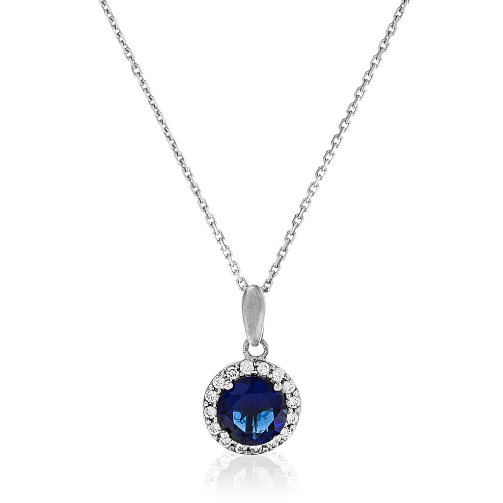“Wonderful Blue” Pendant 375/1000 White Gold
