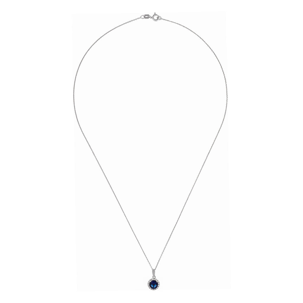 “Wonderful Blue” Pendant 375/1000 White Gold