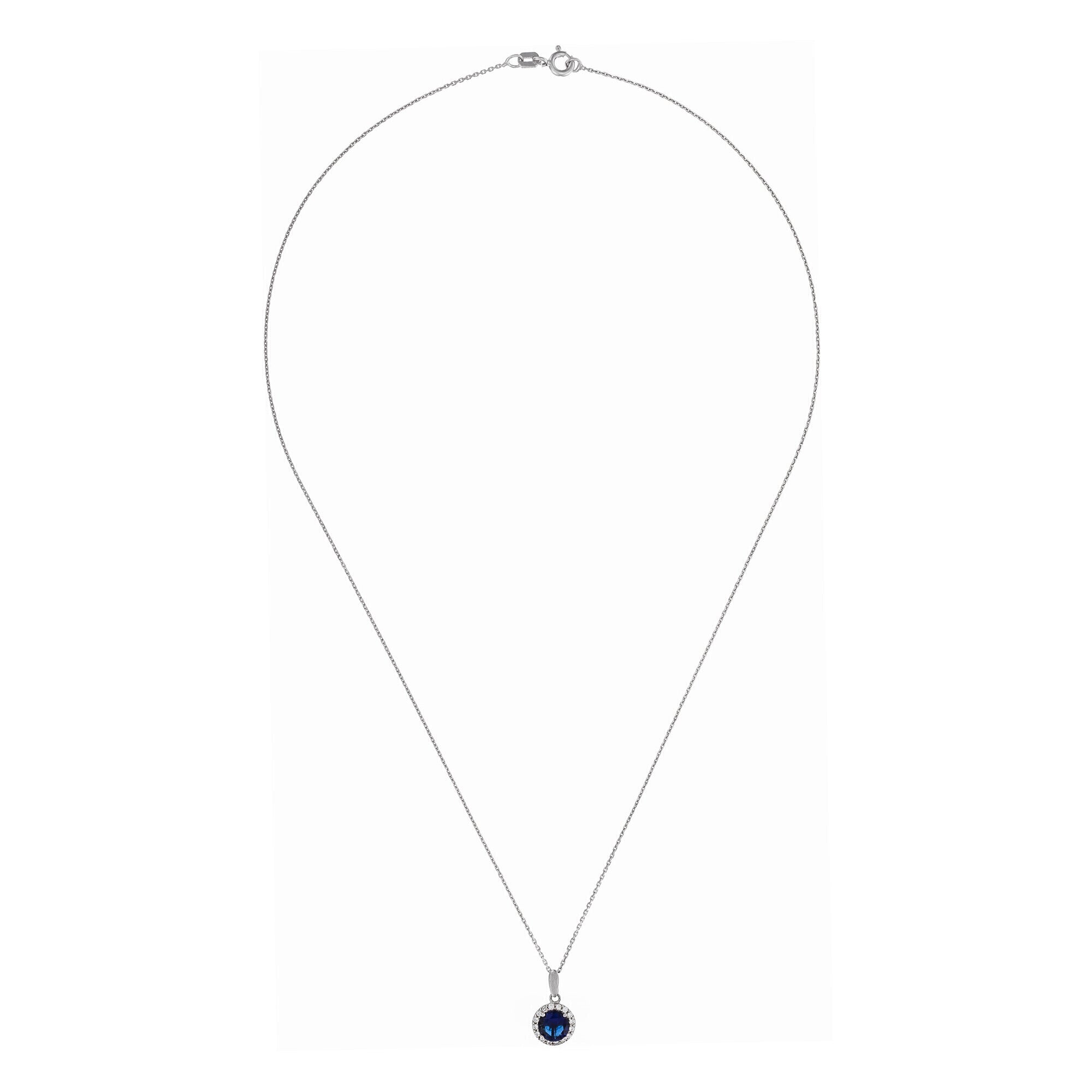 “Wonderful Blue” Pendant 375/1000 White Gold