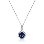 “Wonderful Blue” Pendant 375/1000 White Gold