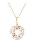 375/1000 Tricolor Gold “Crusade” Pendant