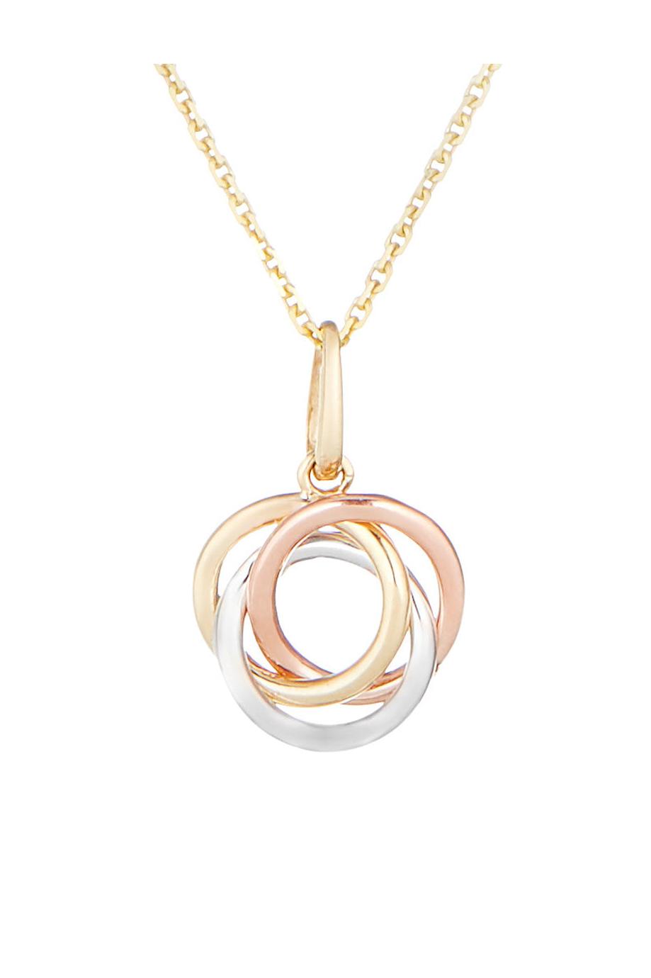 375/1000 Tricolor Gold “Crusade” Pendant