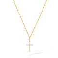 Pendentif "Croix Lumière " Or Jaune  375/1000 Et Zirconium