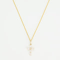 “Light Cross” Pendant 375/1000 Yellow Gold and Zirconium
