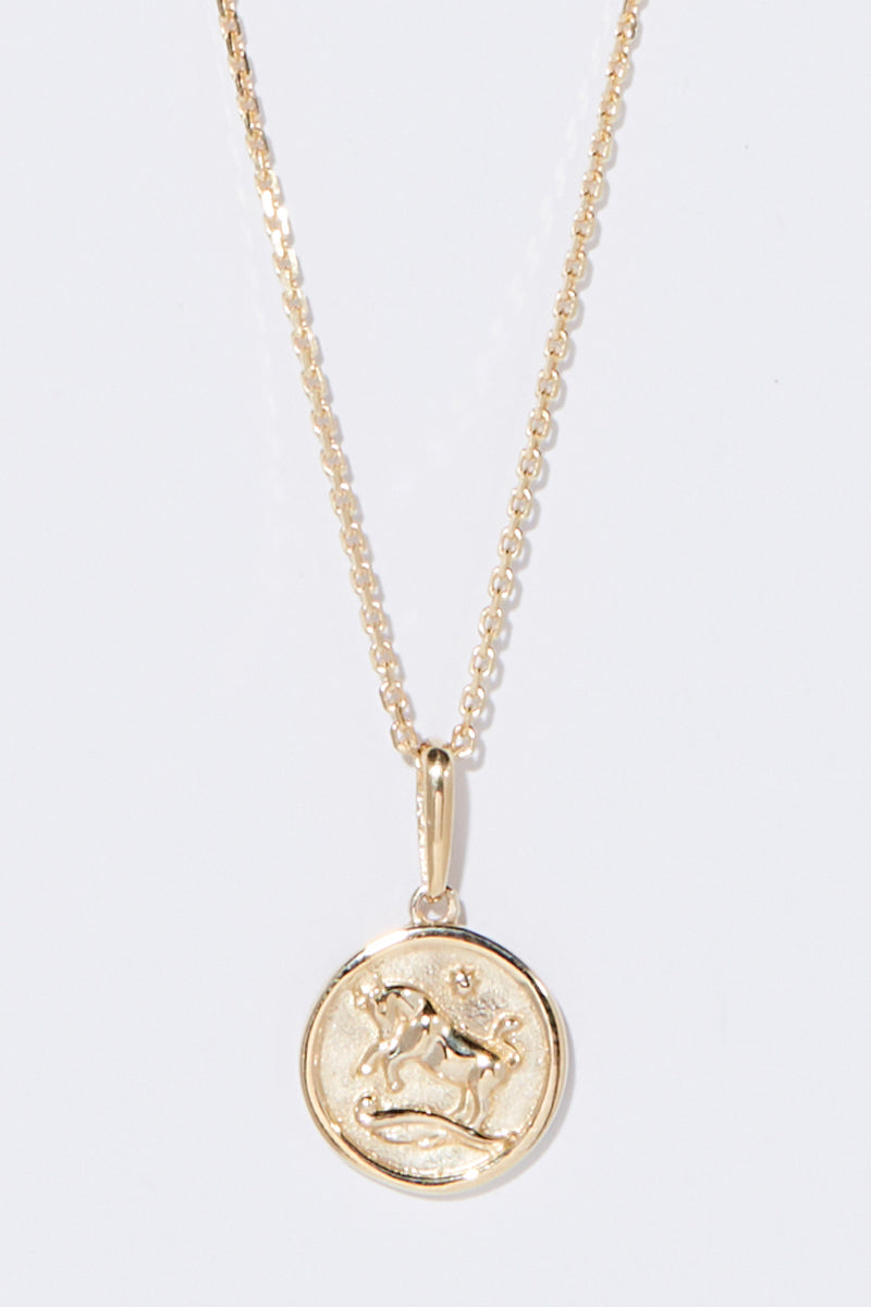 Pendentif Astro Lisse "Taureau" - Or Jaune 375/1000