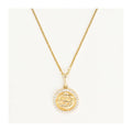 Pendentif Astro Bille "Poissons" Or Jaune 375/1000 Et Zirconium