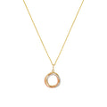 Pendentif "Cercle Trio" Or Tricolore 375/1000
