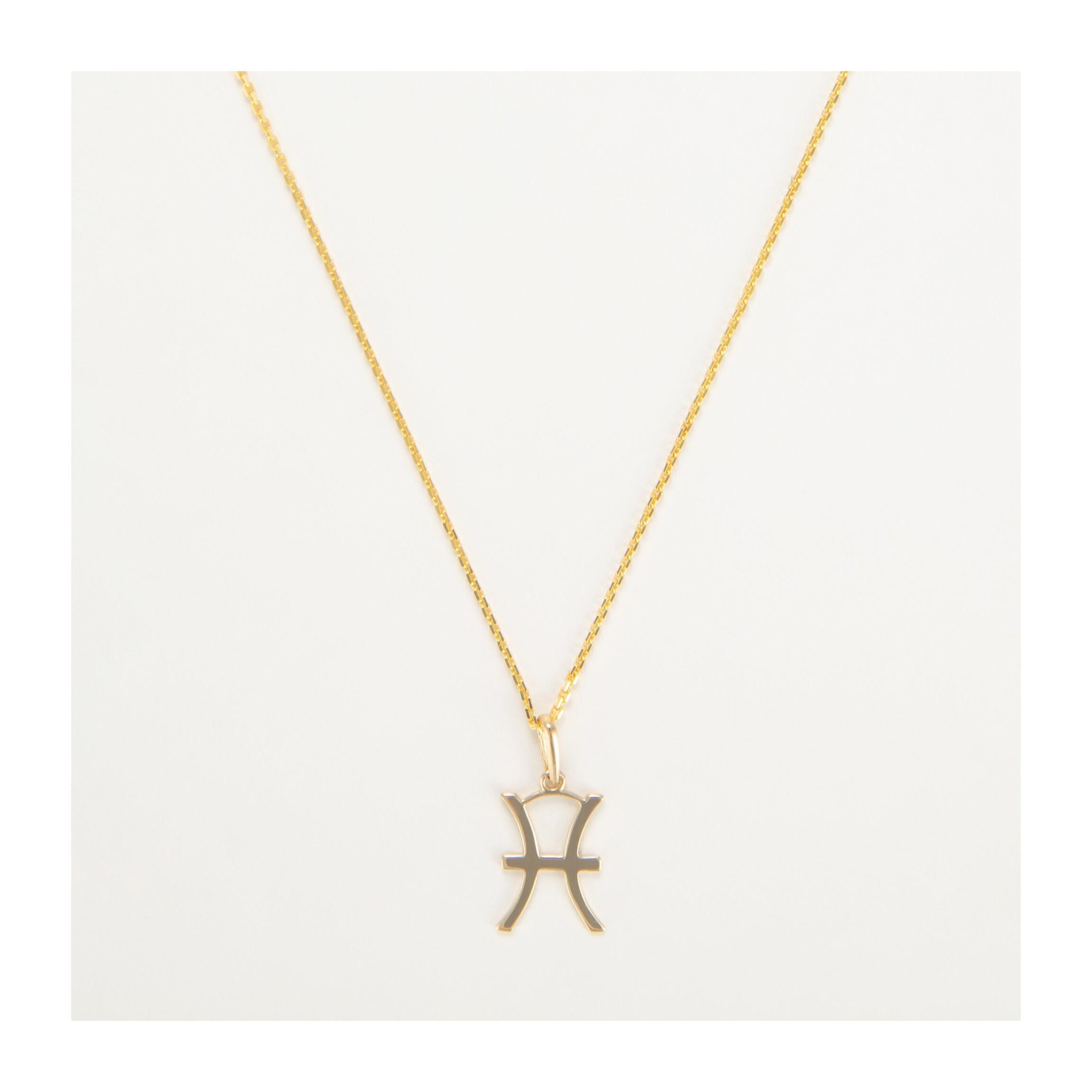 Astrological Pendant "Pisces" Yellow Gold 375/1000