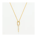 “Alexia” Pendant 375/1000 Yellow Gold And Zirconium