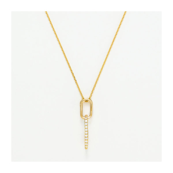 Pendentif "Alexia" Or Jaune  375/1000 Et Zirconium