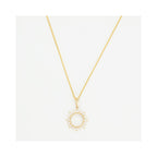 Pendentif "Ton Soleil" Or Jaune  375/1000 Et Zirconium