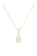 “Brilliant Drop” Pendant 375/1000 Yellow Gold And Zirconium