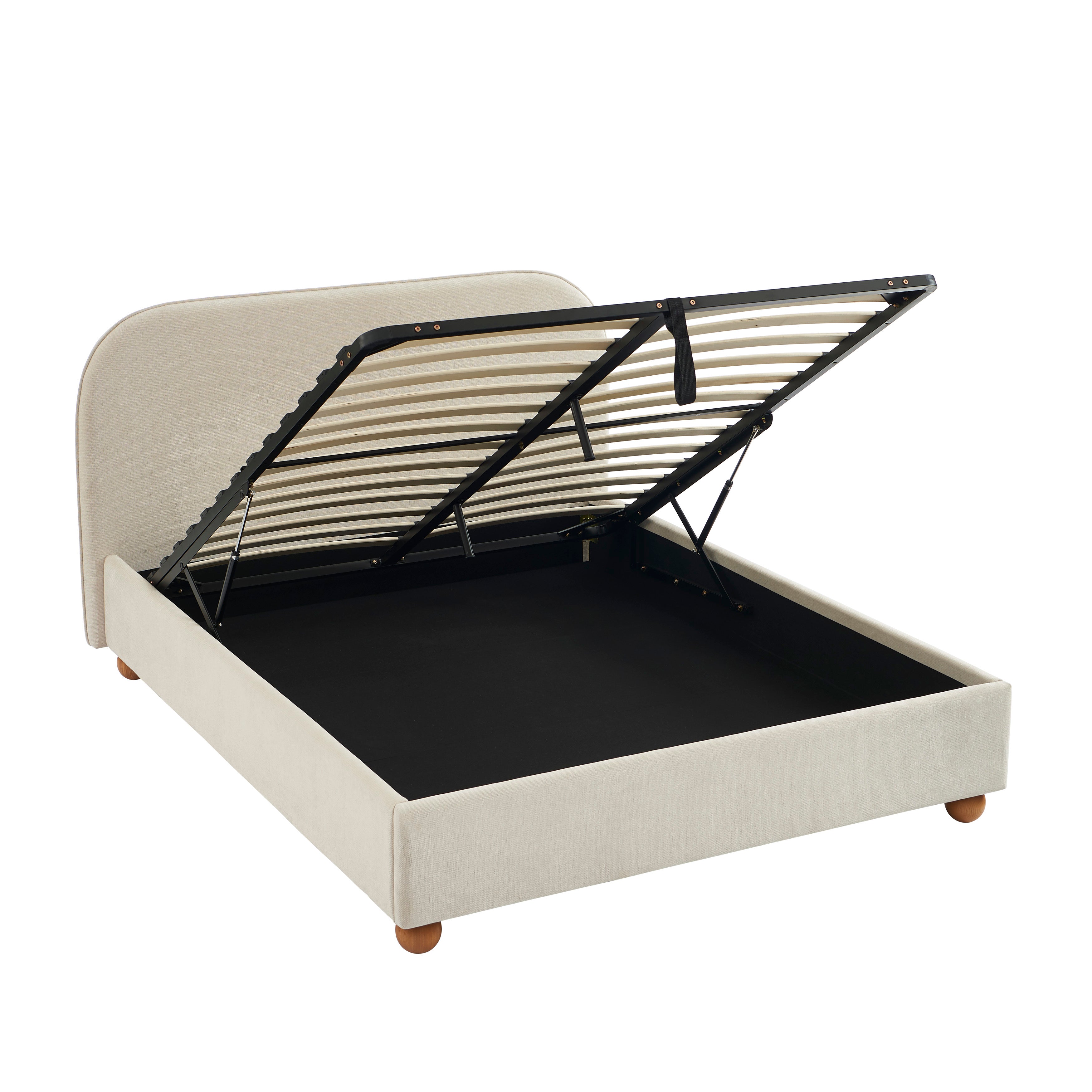 Pilka - Bed - Chenille Fabric - Beige