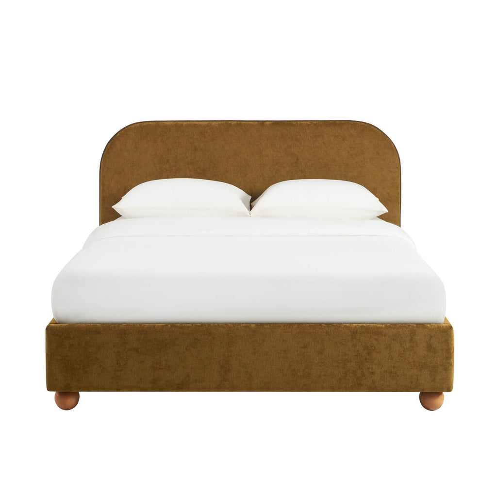 Pilka - Lit Coffre - Tissu Chenille - Bronze