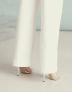 Wide Pilly Pants - White - Women