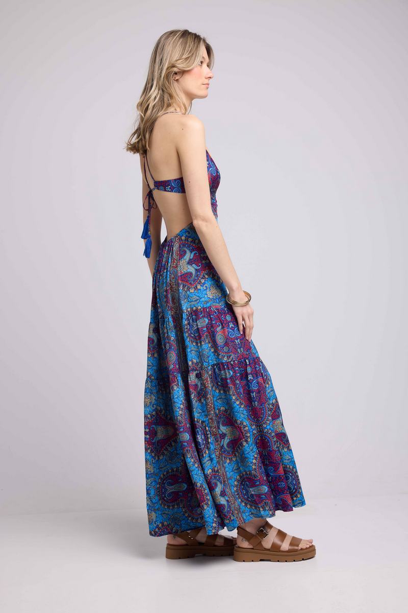 Robe Longue Bretelles - Printed