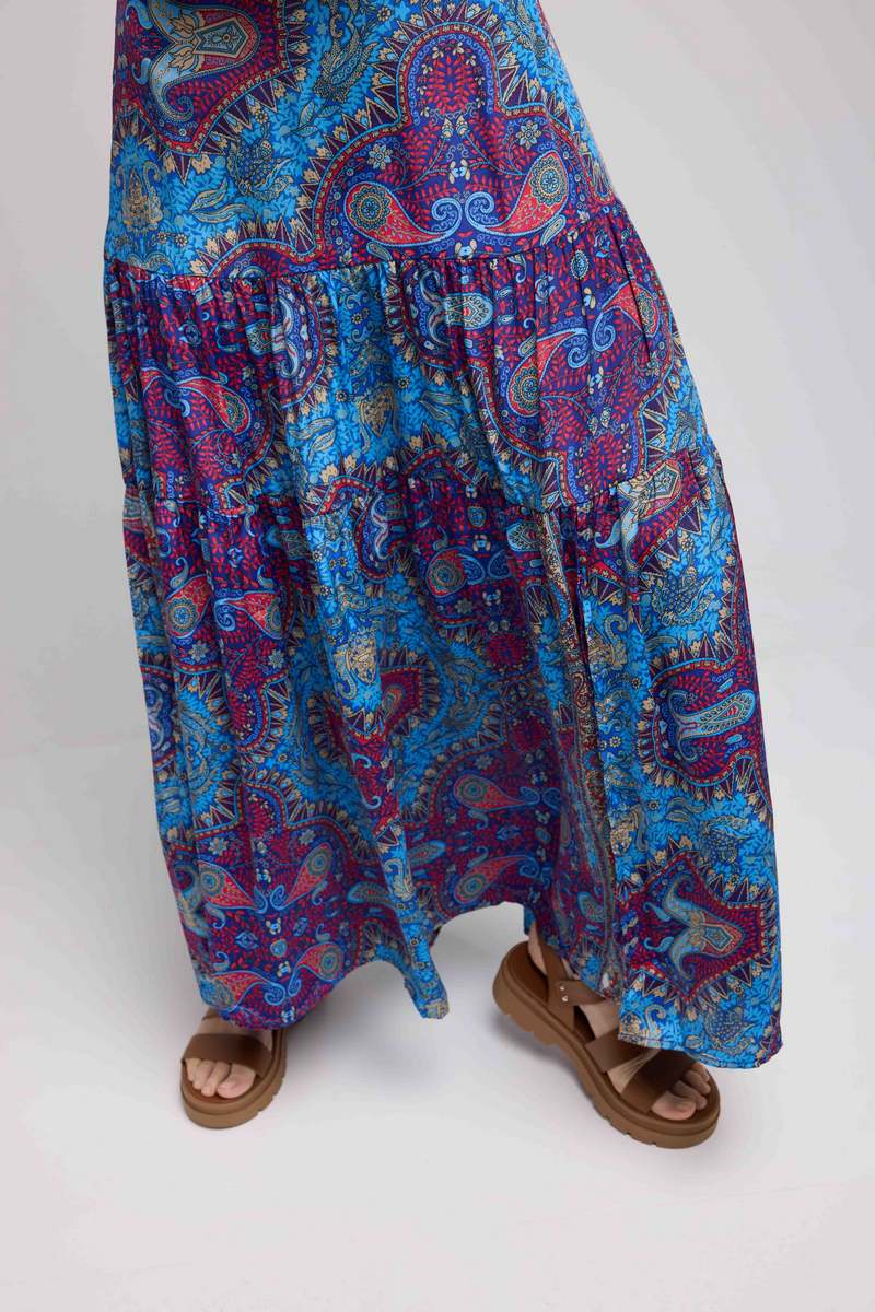 Robe Longue Bretelles - Printed