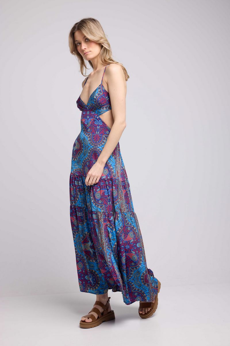 Robe Longue Bretelles - Printed