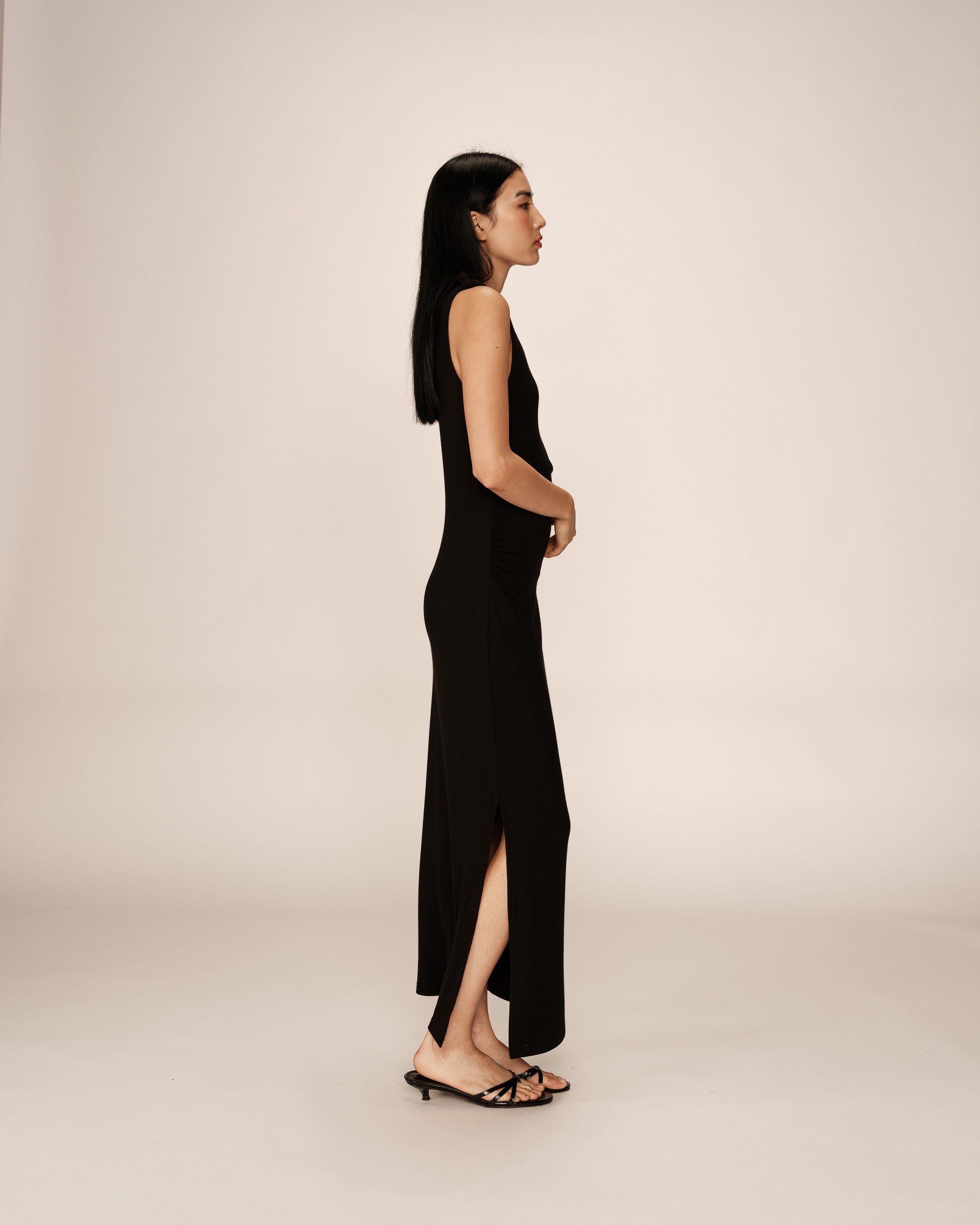 Maxi Dress Pistache - Black