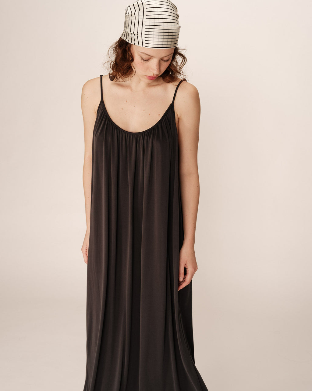 Pivoine Long Dress - Anthracite