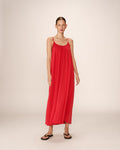 Pivoine Long Dress - Raspberry