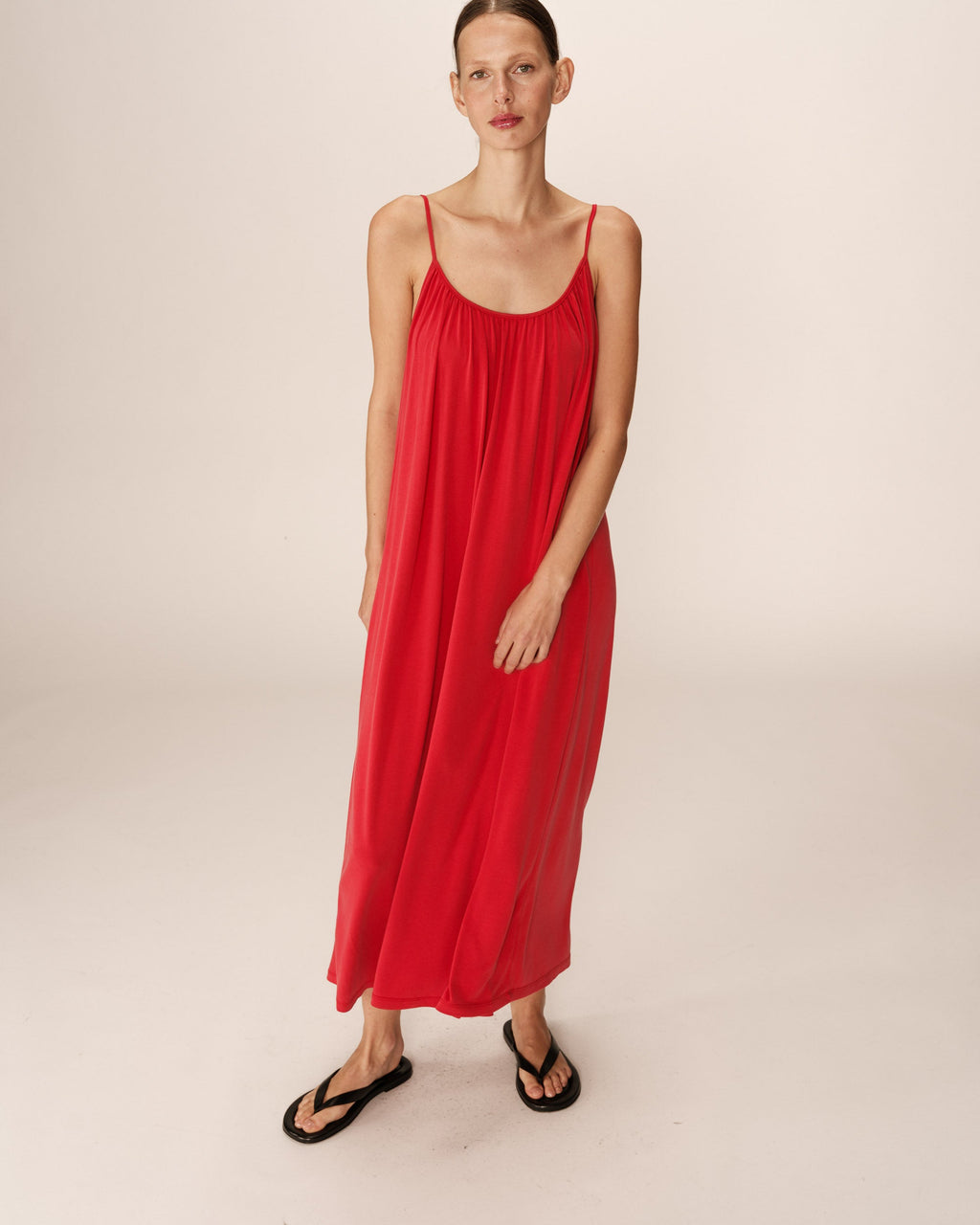 Pivoine Long Dress - Raspberry