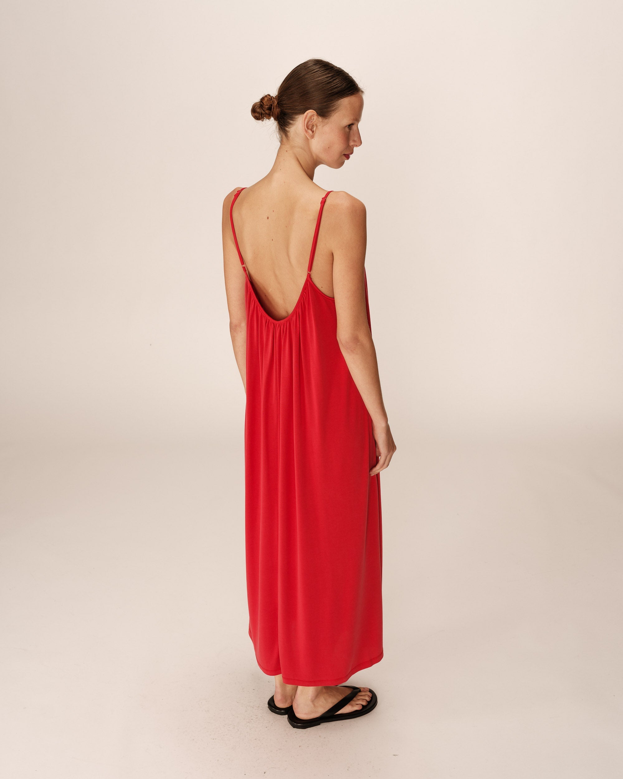Pivoine Long Dress - Raspberry